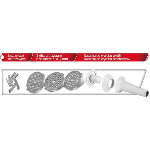 Orava Húsdaráló - 1800W, Inox Ház És Vágókés