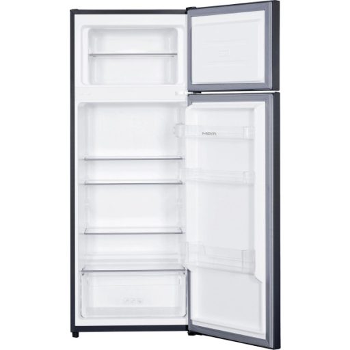 MPM Hűtőszekrény Fagyasztóval -206L sötét inox