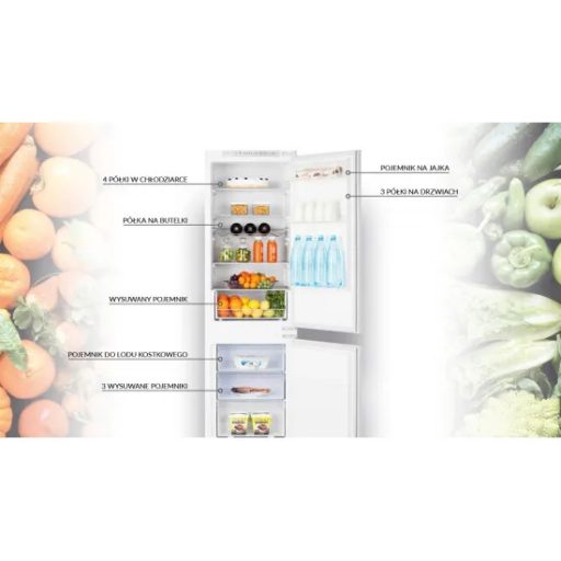 MPM Beépíthető Kombinált Hűtőszekrény - 257L NO FROST