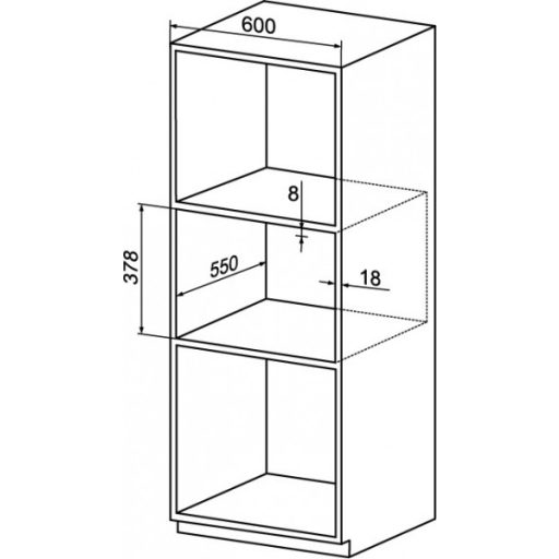 MPM Mikrohullámú sütő 25L Beépíthető  Kvarc grill  gőztisztitás és sütés