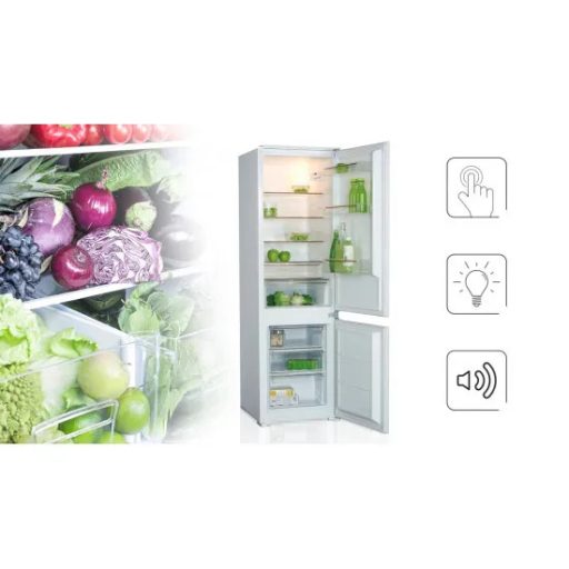 MPM Beépíthető Kombinált Hűtőszekrény - 256L, Fehér