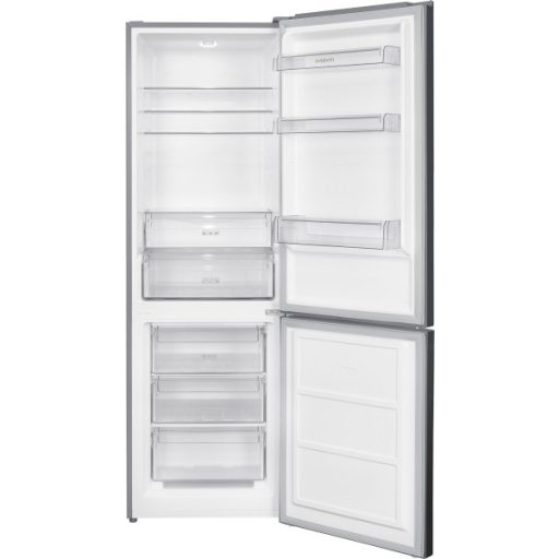 MPM Kombinált Hűtőszekrény 324L sötét inox, Alulfagyasztós