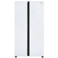   MPM Side by Side Hűtőszekrény fagyasztóval - 472L, Fehér Üveg