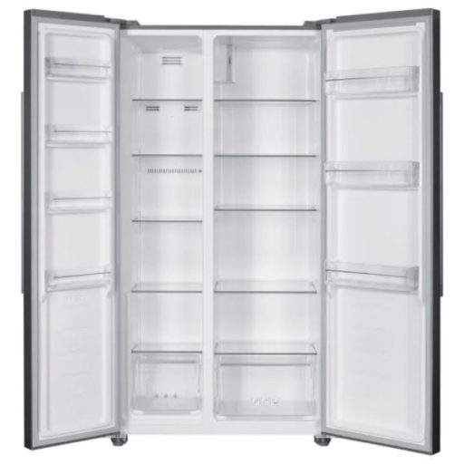 MPM Side by Side Hűtőszekrény fagyasztóval - 472L, Fehér Üveg