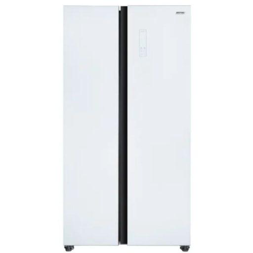 MPM Side by Side Hűtőszekrény fagyasztóval - 472L, Fehér Üveg