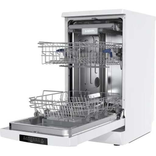 MPM Mosogatógép - Szabadonálló, ECO 45°C, 7 Program, 9 L, 45 cm, Fehér