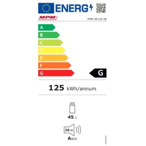 MPM Bor És Italhűtő - 45L, Termoelektromos, Fekete