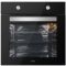 MPM Beépíthető elektromos sütő, 2,65 kW, fekete üveg előlap
