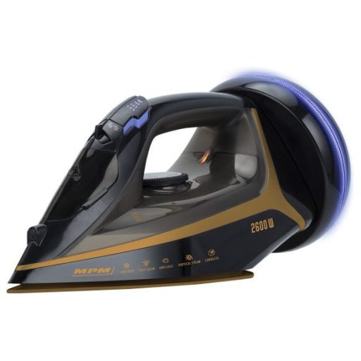 MPM vezeték nélküli vasaló 2600 W - kerámia talp, fekete