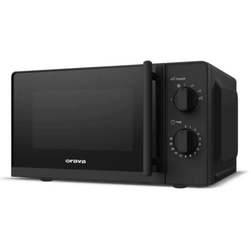 ORAVA Mikrohullámú sütő 20L, 700W, Fekete
