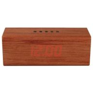 Orava Ébresztőóra FM Rádióval LED-es, Bükkfa