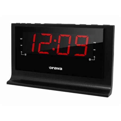 Orava Rádiós Ébresztőóra FM, LED-es 3W