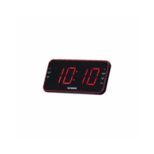 Orava Rádiós Ébresztőóra Nagy Piros LED Kijelzővel, SLEEP, SNOOZE, DIMMER
