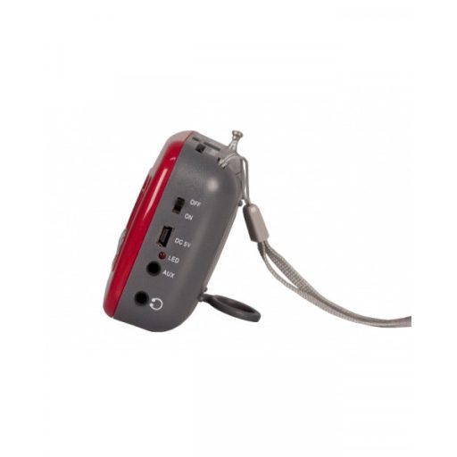 Orava Rádió - FM, Tölthető Akkuval, Piros Li-ion, 3,7 V