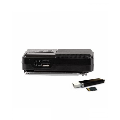 Orava Rádió FM tölthető akkuval fekete