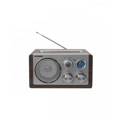 Orava Retro rádió AM/FM 230V 3,5W SD/MMC AUX USB bemenet